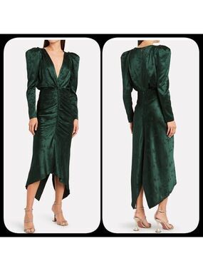 Ronny Kobo Astrid Ruched Jacquard Dress